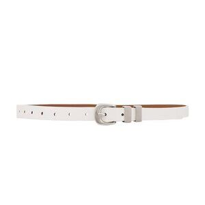Lovers + Friends Alanna Belt – White, Silver Buckle